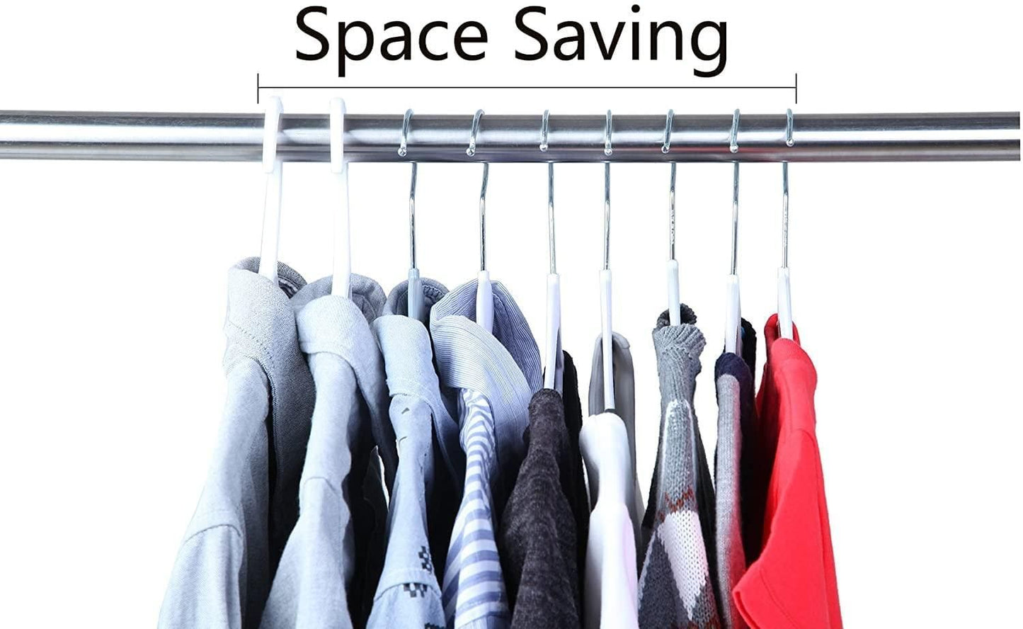 Plastic Flexible Clothes Hanger (Pack of 4)