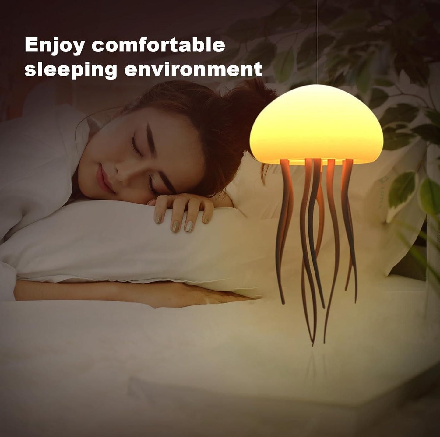 ✨ Ocean Glow™ Jellyfish Lamp – RGB Rechargeable Night Light