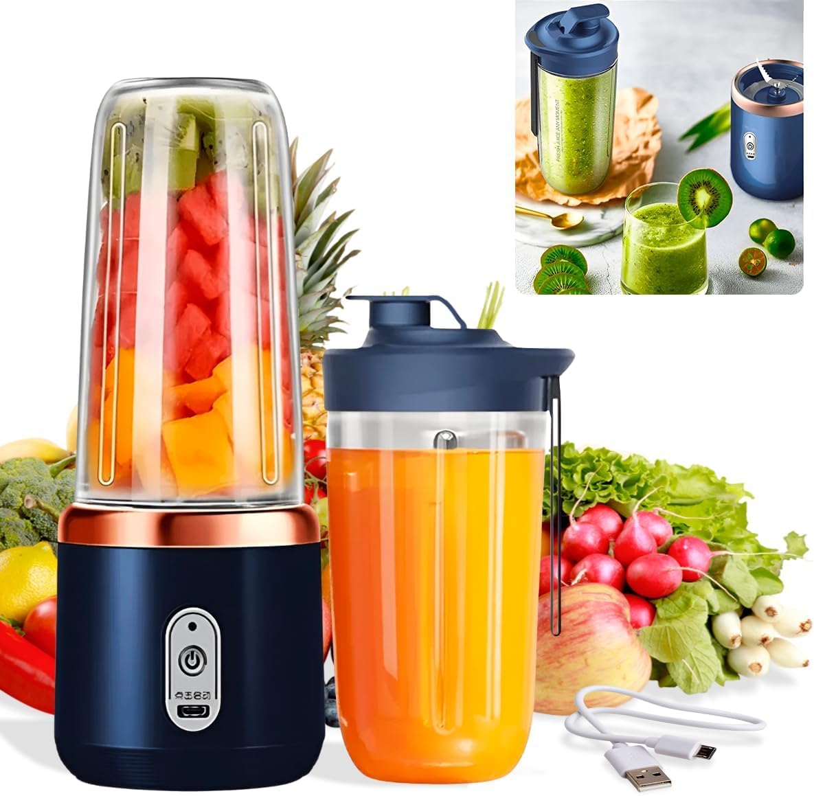 Mini Rechargeable Juicer™ – Blend Anywhere, Anytime